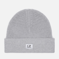 Шапка C.P. Company Cotton Logo, цвет серый