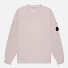 Мужская толстовка C.P. Company Cotton Diagonal Fleece Lens Resist Dyed, цвет розовый, размер XXL