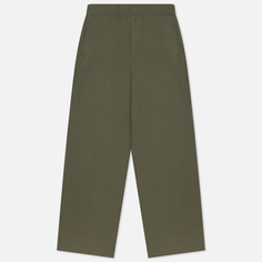Мужские брюки UNAFFECTED Wide Leg, цвет оливковый, размер S