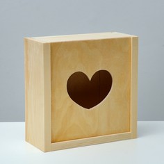 Кашпо деревянное 20×20×9 см No Brand
