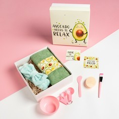 Набор подарочный этель avocado, полотенце и аксессуары