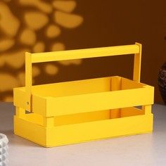 Кашпо деревянное 24.5×13.5×9 см Дарим красиво