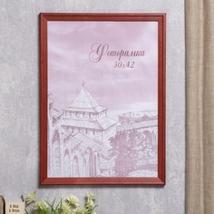Фоторамка сосна с20 красный 30х42 см (пластиковый экран) No Brand