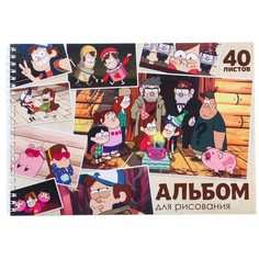 Альбом для рисования а4, 40 листов, гребень Disney