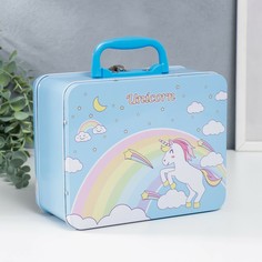 Копилка металл чемодан No Brand