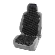 Накидка-массажер на сиденье, 126×42 см, с поясничной опорой, черный No Brand