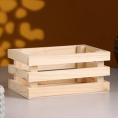 Кашпо деревянное 20×13×9.5 см Дарим красиво