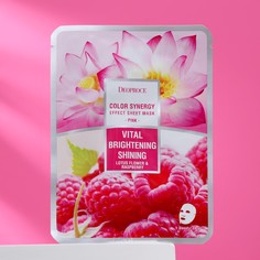 Тканевая маска для лица deoproce, с экстрактом малины и лотоса, 20 г No Brand