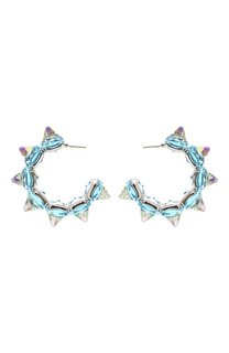 Серьги-кольца Chroma Swarovski