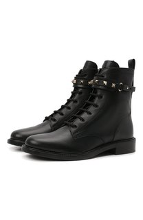 Кожаные ботинки Rockstud Valentino