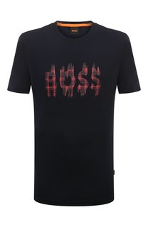 Хлопковая футболка BOSS