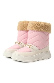 Текстильные сапоги Snow Chunky Gucci