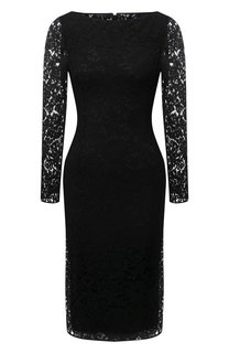 Платье из вискозы и хлопка Valentino