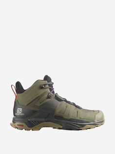 Ботинки мужские Salomon X Ultra 4 Mid GTX, Зеленый