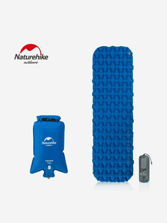 Коврик надувной Naturehike 195х59х6,5 см, синий, Синий