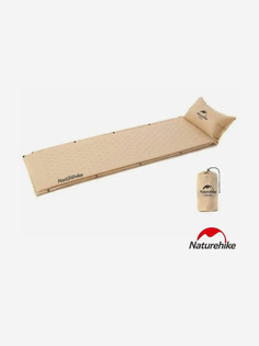 Коврик самонадувающийся с подушкой Naturehike, 296х65х3 см, желтый, Желтый