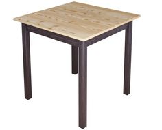 Стол кухонный Solarius Классика квадратный 60х60х75, лакированный с ножками цвета венге