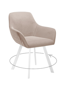 Стул мягкий поворотный со спинкой ALAT Home комплект 2 шт 00-00066468