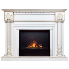 Электрокамин RealFlame Imperia WT с 3D Cassette 630 черная панель, увлажнение воздуха