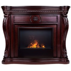 Электрокамин RealFlame Barcelona 33 AO с очагом 3D Cassette 630 Black Panel