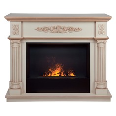 Электрокамин RealFlame Silvia 26 WT-619B с очагом 3D Cassette 630 Black Panel
