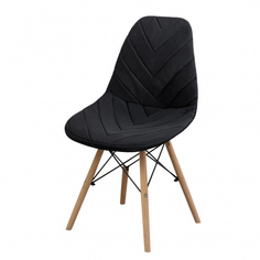 Чехол на стул Eames DSW из велюра CHIEDOCOVER, 40х46, елка, черный