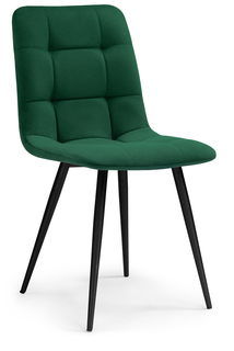 Стул на металлокаркасе Мебельные решения Чилли, зеленый/черный