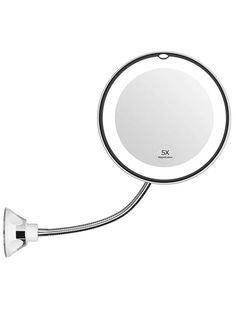 Зеркало косметологическое CleverCare с подсветкой с гибкой штангой, 5Х 6,7"
