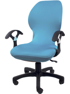 Чехол на компьютерное кресло и стул ГЕЛЕОС 716, голубой