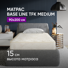 Матрас ASKONA Base Line TFK Medium 90х200 белый/желтый