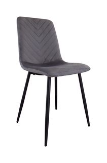 Стул для кухни Терминал BEST велюр серый, опоры черные