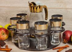 Бар Барокко (Барная стойка + кувшин + 6 стаканов) Shampurs