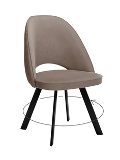 Стул мягкий поворотный со спинкой ALAT Home комплект 2 шт 00-00066794