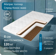 Матрас-топпер Anriz Спред Кокос макс 80x190