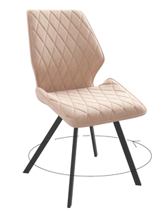 Стул мягкий поворотный со спинкой ALAT Home комплект 2 шт 00-00070733