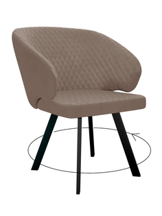 Стул мягкий поворотный со спинкой ALAT Home комплект 2 шт 00-00062803