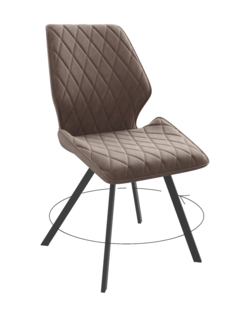 Стул мягкий поворотный со спинкой ALAT Home комплект 2 шт 00-00070738