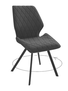 Стул мягкий поворотный со спинкой ALAT Home комплект 2 шт 00-00070737