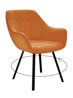 Стул мягкий поворотный со спинкой ALAT Home комплект 2 шт 00-00061882