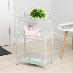 Этажерка «Ладья 2», 3 яруса, 44x25x71,5 см, цвет серый ЗМИ