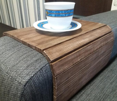 Накладка на диван ZDK Homium деревянная, размер 42*26см, цвет коричневый