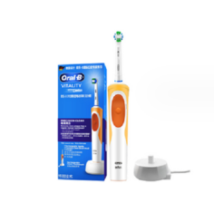 Электрическая зубная щетка Oral-B Vitality D12013 белый, оранжевый