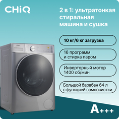 Стиральная машина CHiQ CFL100-14596DHALIM1GR серая