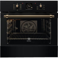Встраиваемый электрический духовой шкаф Electrolux EOB3400BOR черный, золотистый