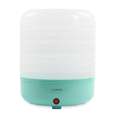 Сушилка для овощей и фруктов LUMME LFD-108PP белая, зеленая