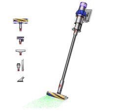 Пылесос Dyson V15 Detect Fluffy Stick серебристый, синий