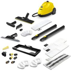 Пароочиститель Karcher SC2 EasyFix,Max Complect + 15 аксессуаров VELER, желтый
