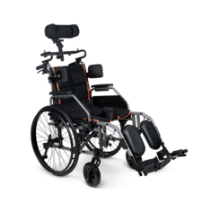 Кресло-коляска Армед 4000, цельнолитые колеса, сиденье 430 мм, складное, с комплектом ДЦП