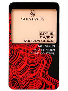 Пудра для лица Shinewell Art Vision SPF 15, матирующая, №01, 8 г