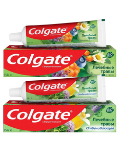 Набор Зубных паст Colgate Лечебные Травы 100 мл + Лечебные Травы Отбеливающая 100 мл